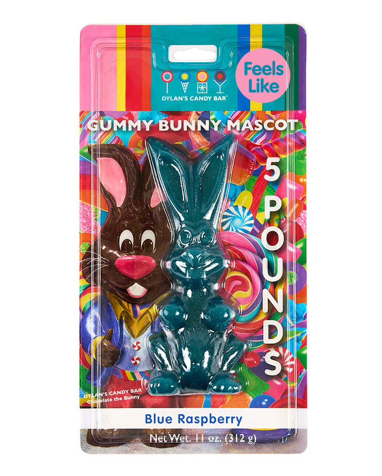Giant Blue Raspberry Gummy Bunny