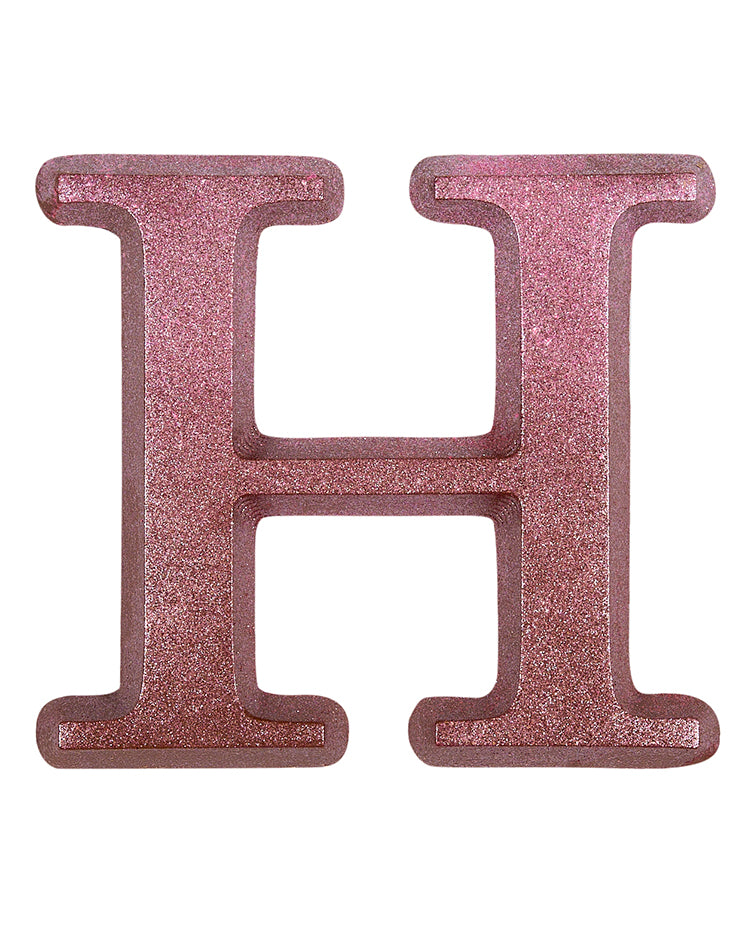 Ombré Glitter Chocolate Letter - H