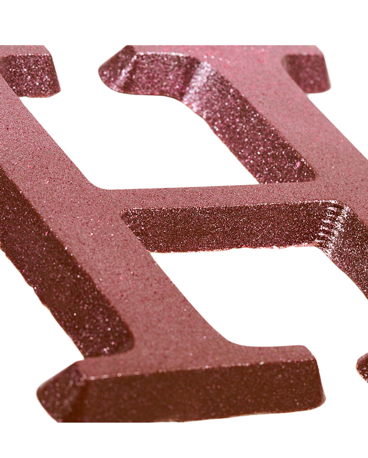 Ombré Glitter Chocolate Letter - H