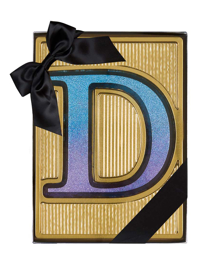 Ombré Glitter Chocolate Letter - D