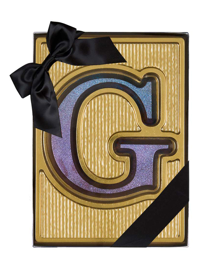 Ombré Glitter Chocolate Letter - G