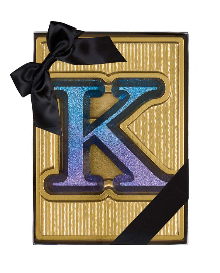 Ombré Glitter Chocolate Letter - K