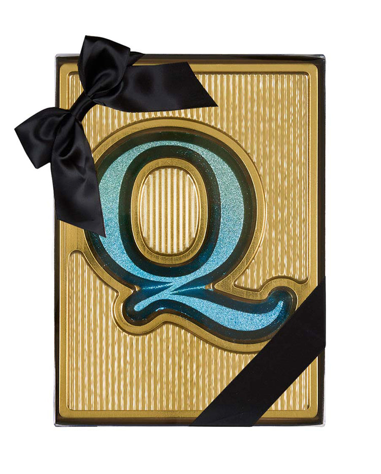 Ombré Glitter Chocolate Letter - Q