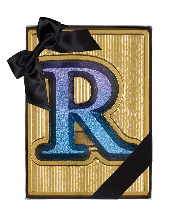 Ombré Glitter Chocolate Letter - R