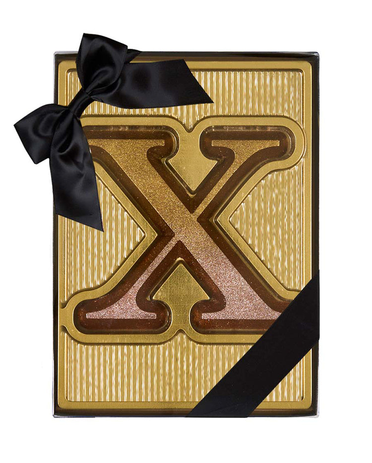 Ombré Glitter Chocolate Letter - X