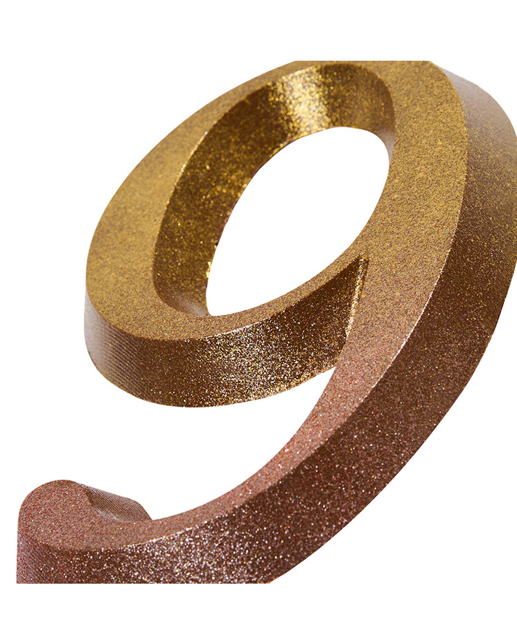 Ombré Glitter Chocolate Number - 9