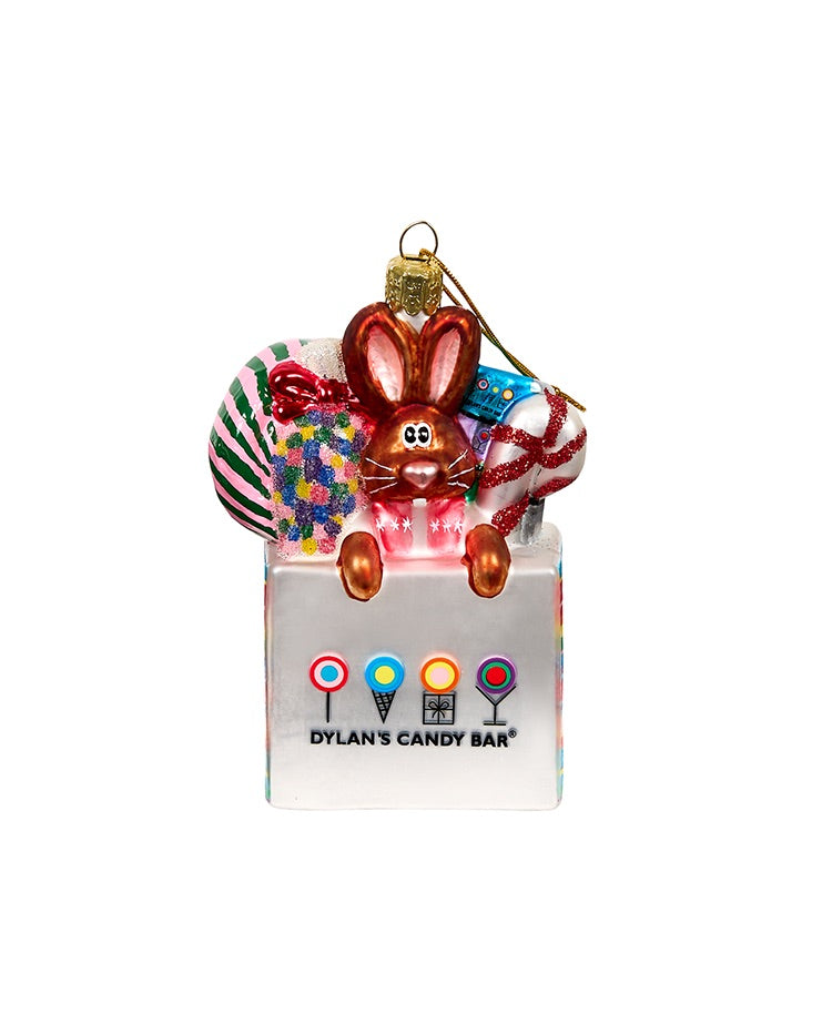 Dylan's Candy Bar Shopper Glass Ornament