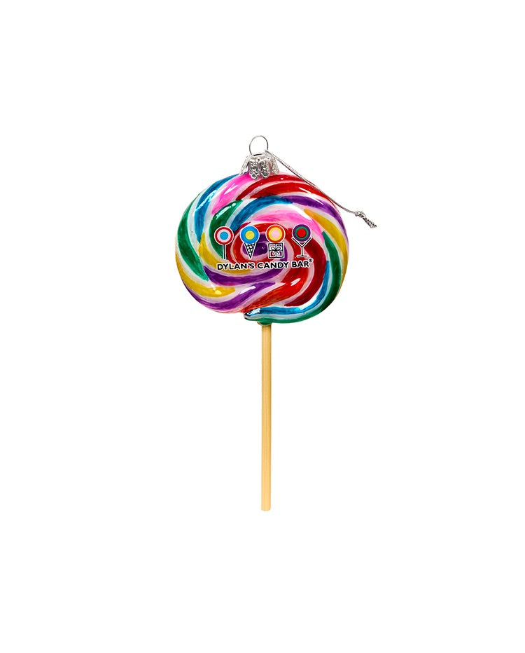 Dylan's Candy Bar Whirly Pop Glass Ornament