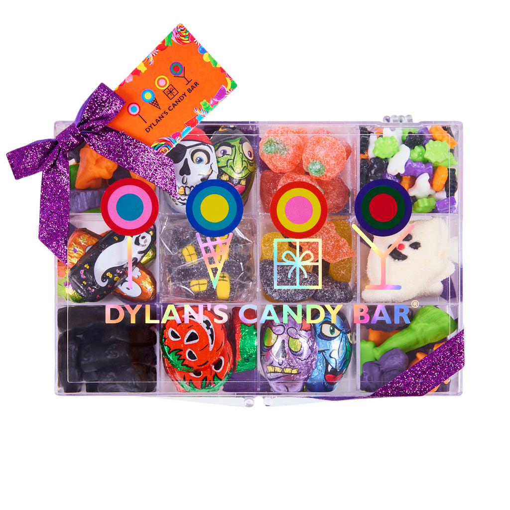 Featuring chillingly cute candies from around the world in the shape of classic Halloween characters, our Haunted House of Sweets Tackle Box is perfect for creating a candy charcuterie board, as a host gift, & more.