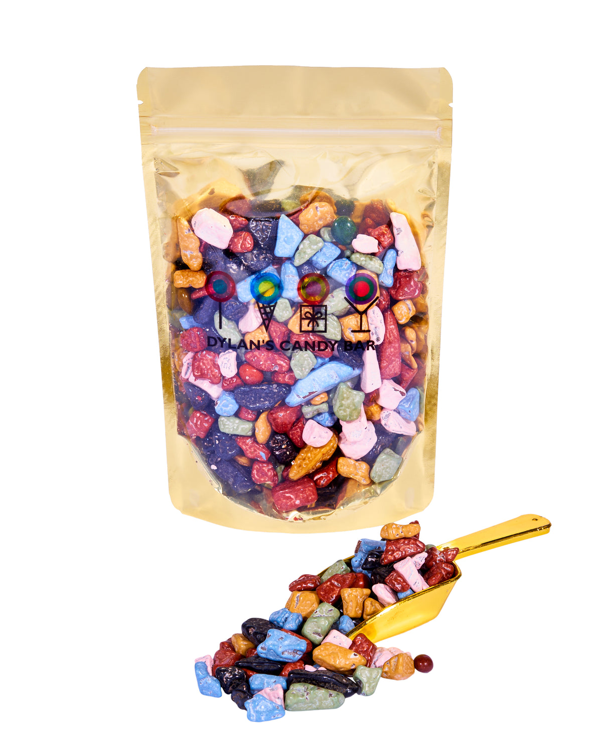 Choco Rocks Gold ChocoRocks® Candy-Coated Chocolate Chunks Bulk Bag - Dylan's Candy Bar