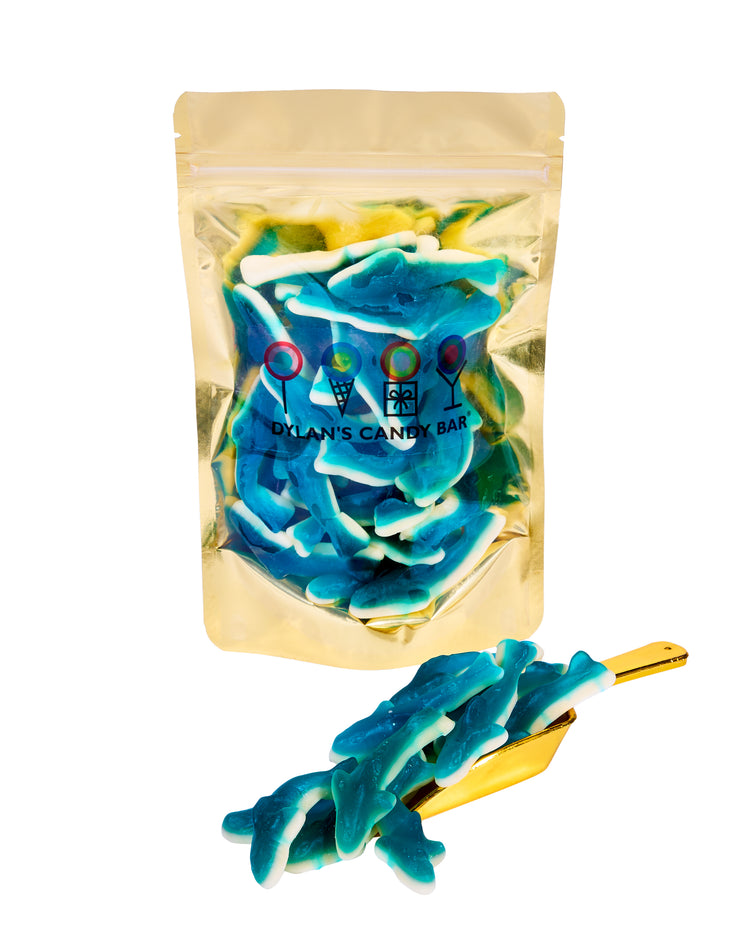 Raspberry Gummy-Mallow Killer Sharks Bulk Bag Raspberry Gummy-Mallow Killer Sharks Bulk Bag