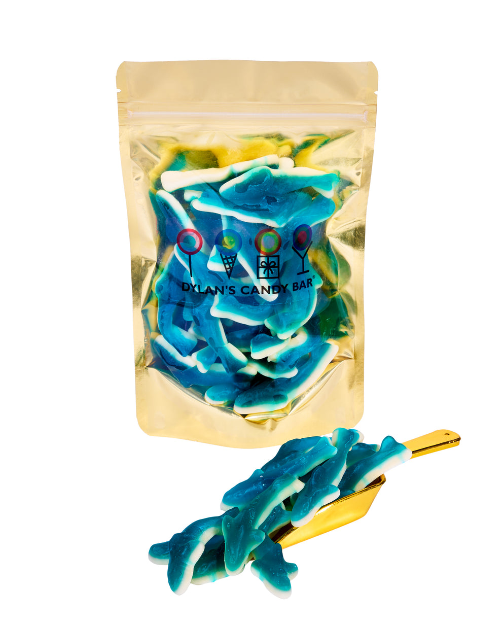 Raspberry Gummy-Mallow Killer Sharks Bulk Bag - Dylan's Candy Bar