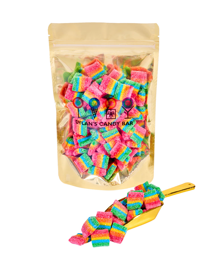 candies dylan mini backpack Sour Fruity Mini Rainbow Belt Bites Bulk Bag
