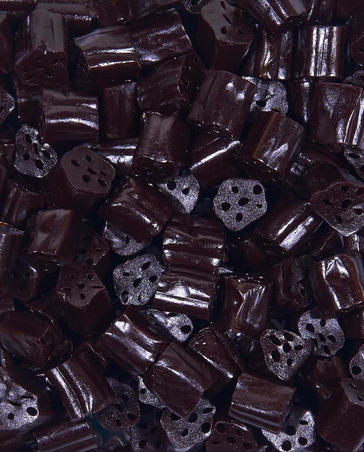 Zoomed-in Black Licorice Bites