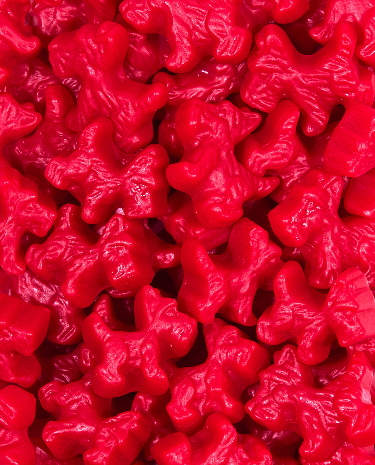 Zoomed-in Cherry Licorice Scottie Dogs