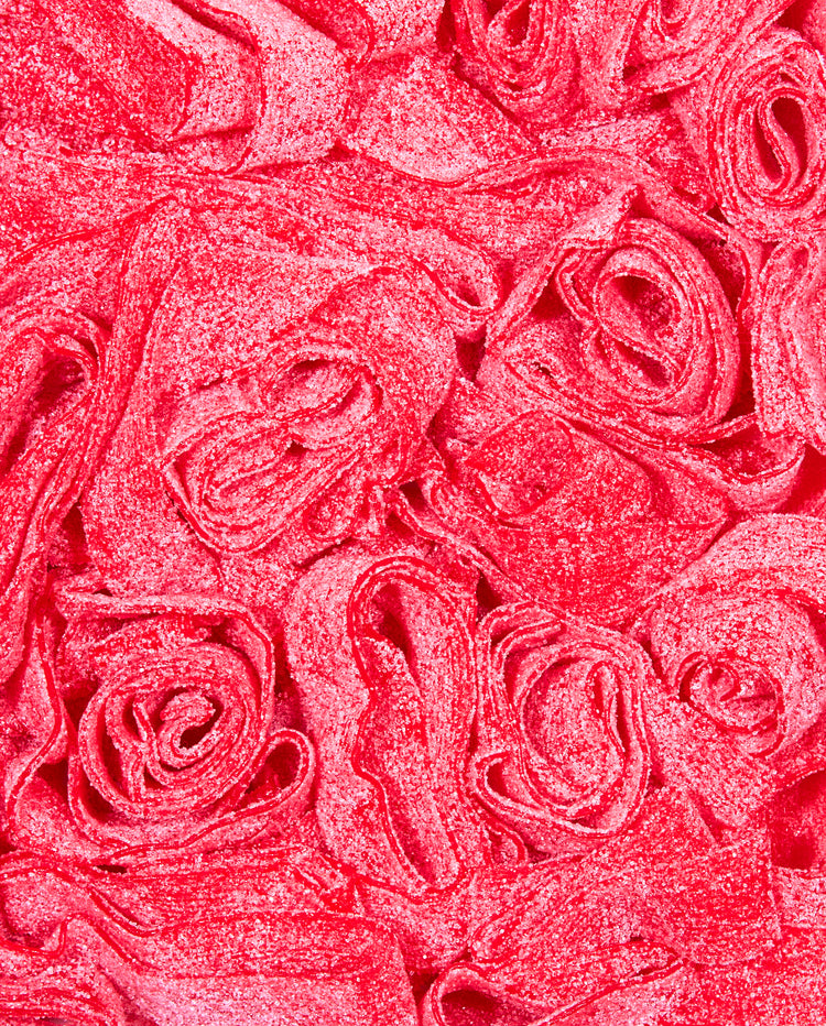 Zoomed-in Sour Strawberry Belts