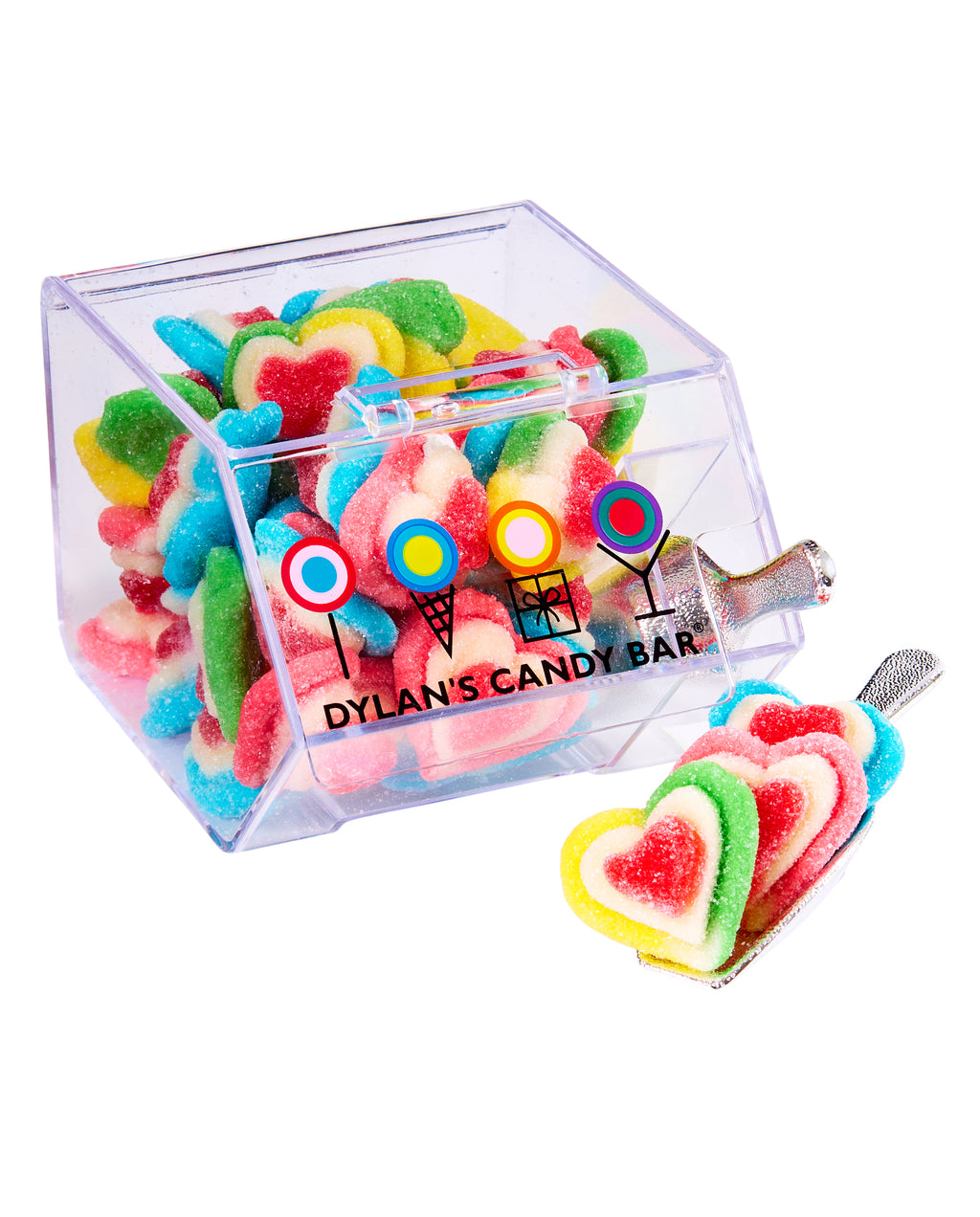 Berries & Crème Gummy Triple Hearts Mini Bin