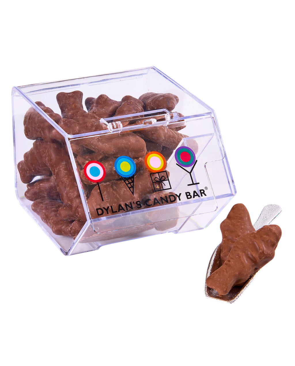 Milk Chocolate-Covered Red Fish Mini Bin