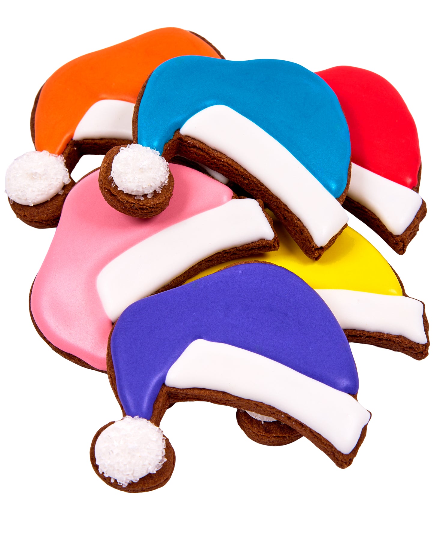 Cocoa Santa Hat Cookies