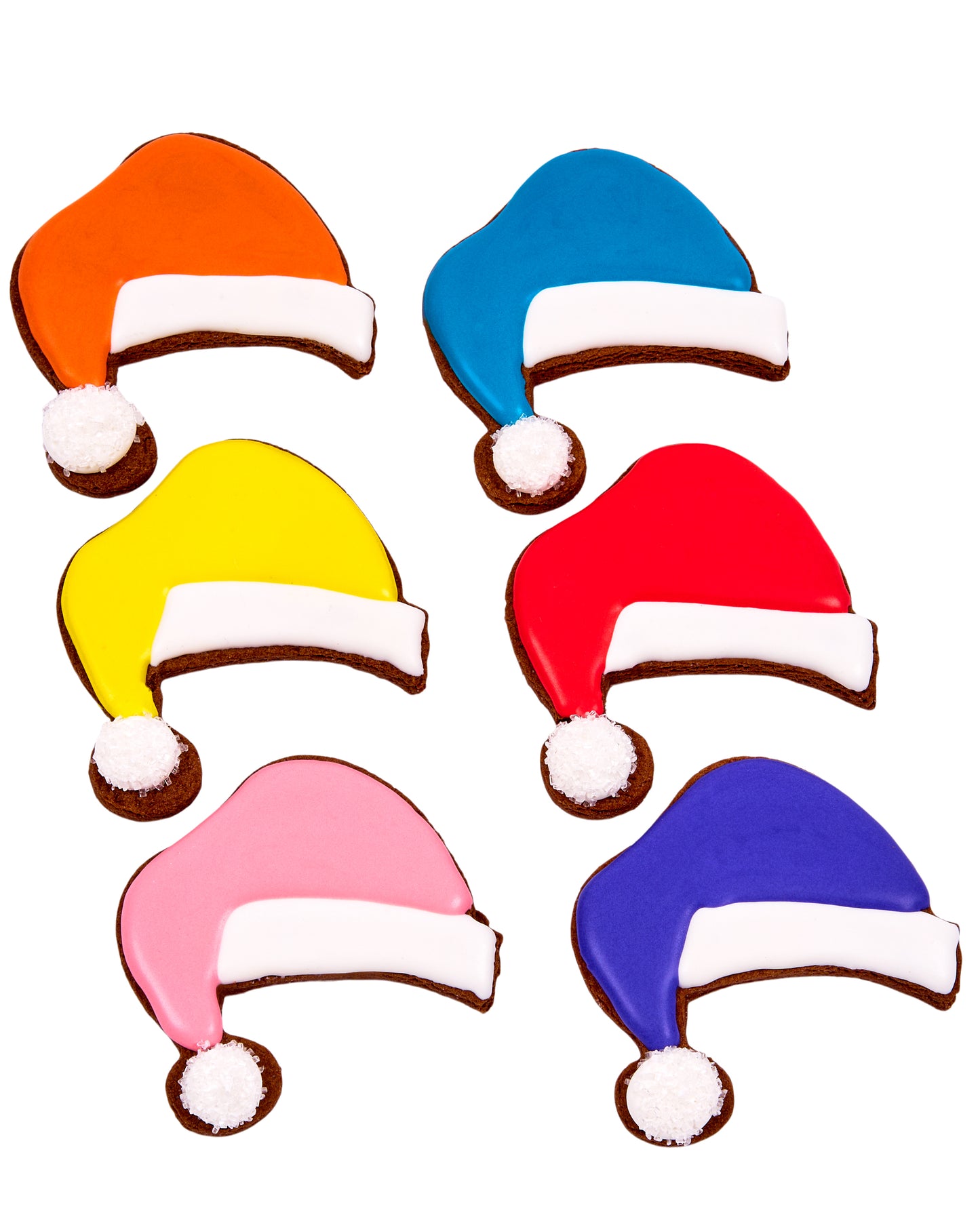 Cocoa Santa Hat Cookies