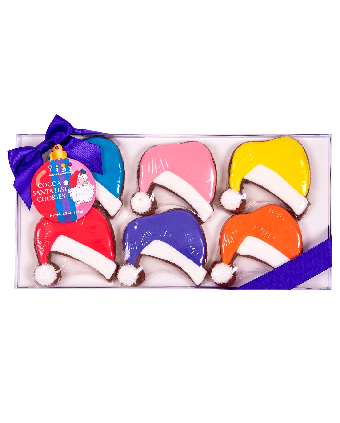 Cocoa Santa Hat Cookies