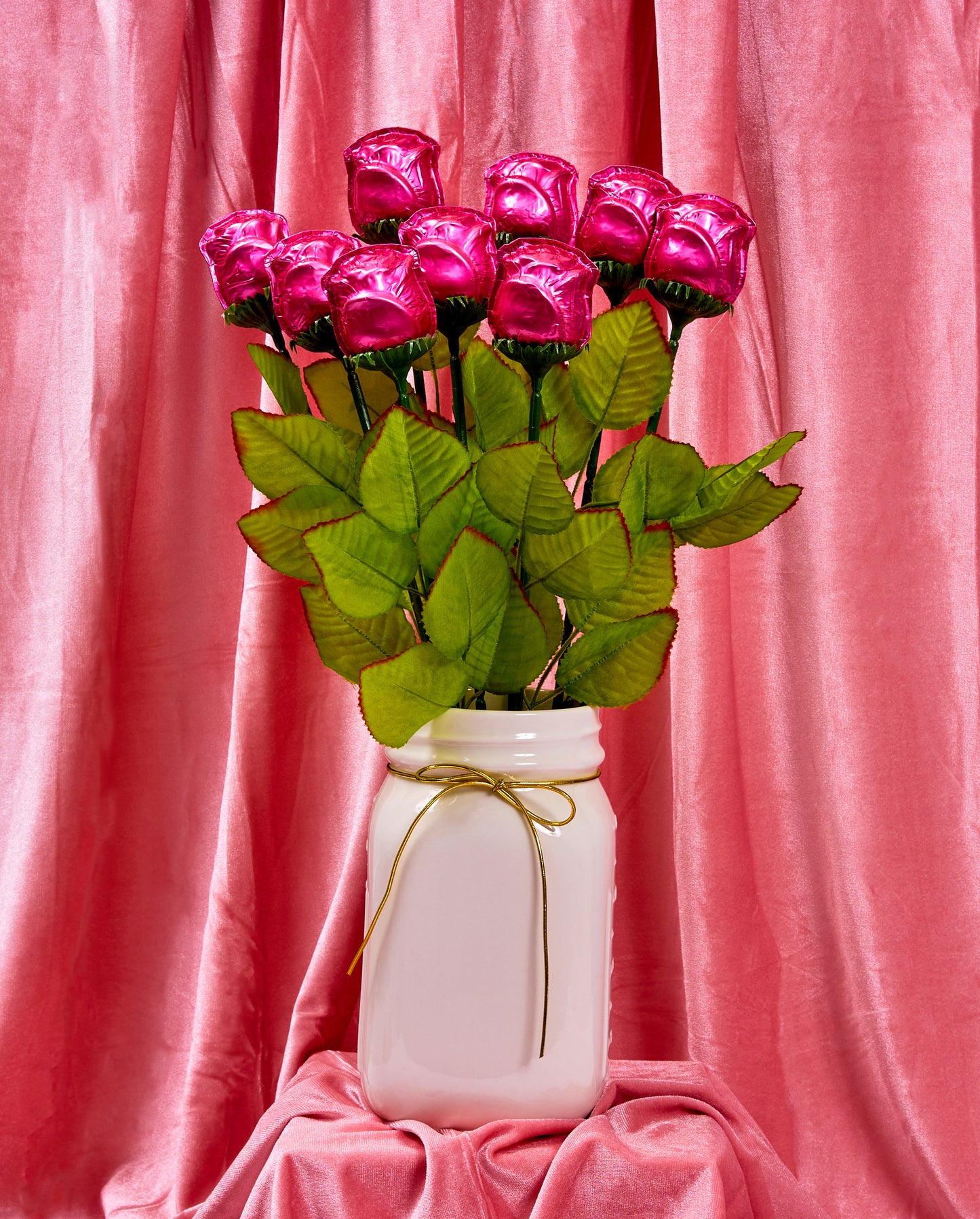 I Pick You Pink Foiled Chocolate Rose