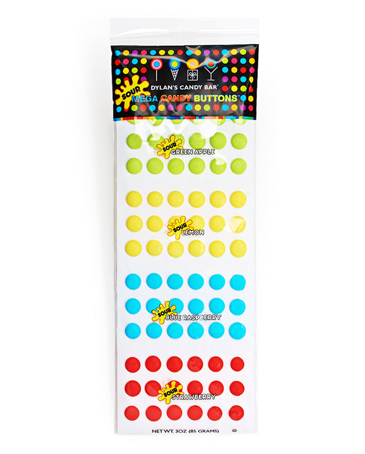 Mega Sour Candy Buttons - Dylan's Candy Bar