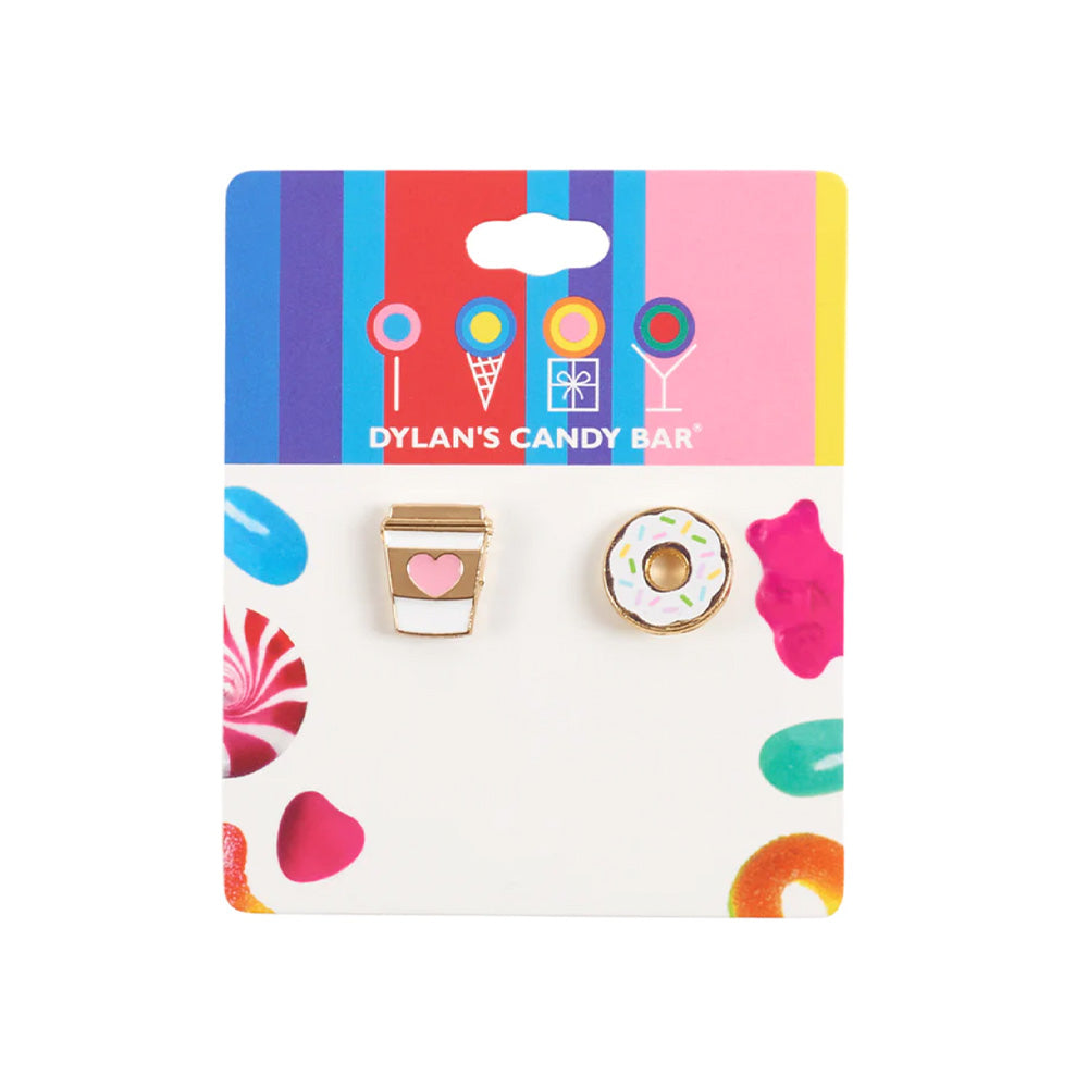 Coffee & Donut Earring Set