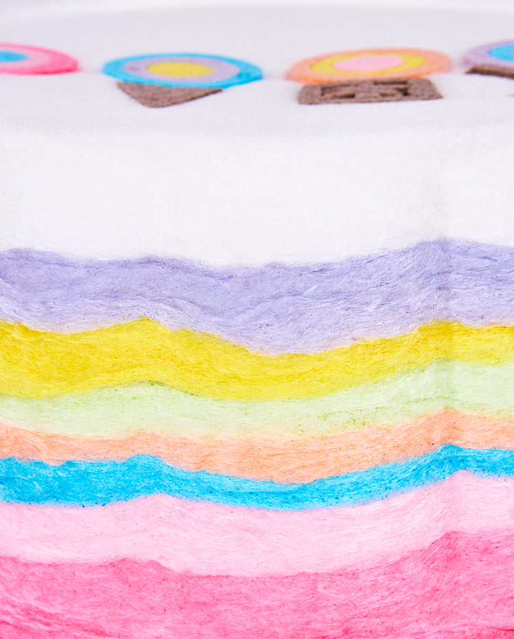 Large Rainbow Cotton Candy Cake