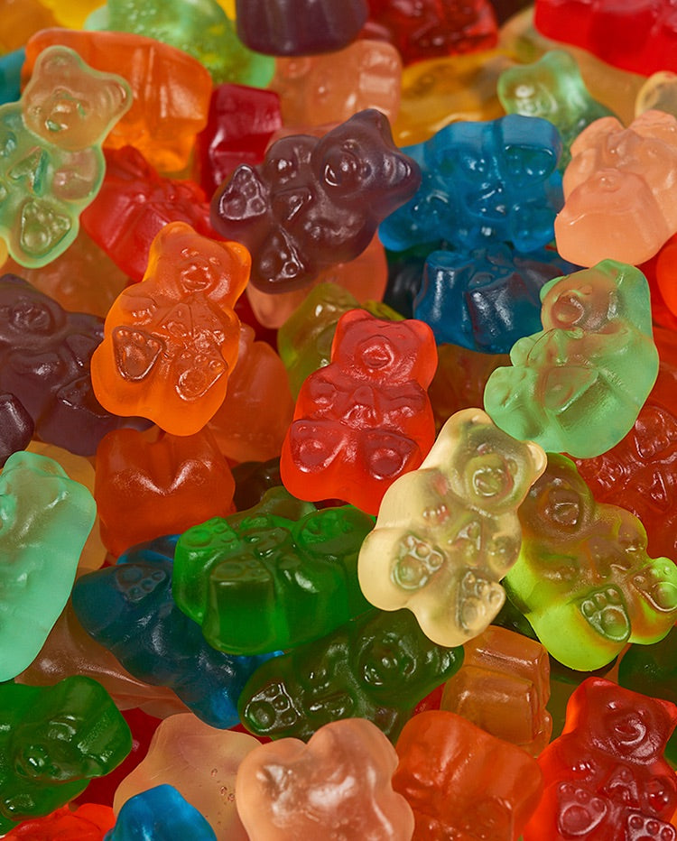 Gummy Bear Bank with Gummy Bears