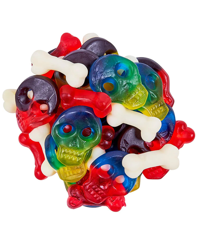 Fruity Gummy Skulls & Bones Bulk Bag