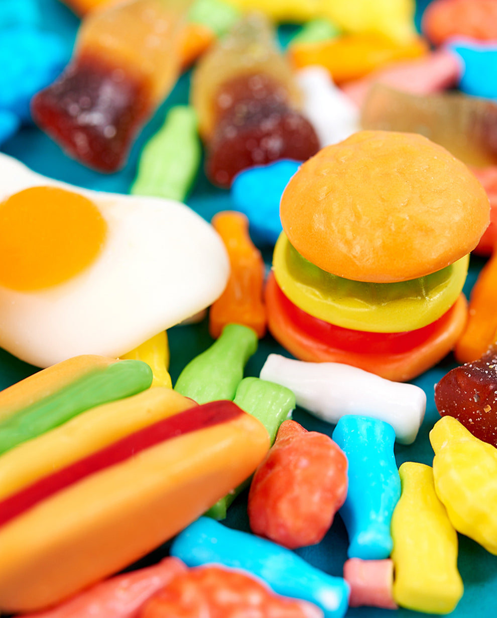 Fast Candy Fast Food-Shaped Gummies & Candies | Burger Gummies - Dylan's Candy Bar