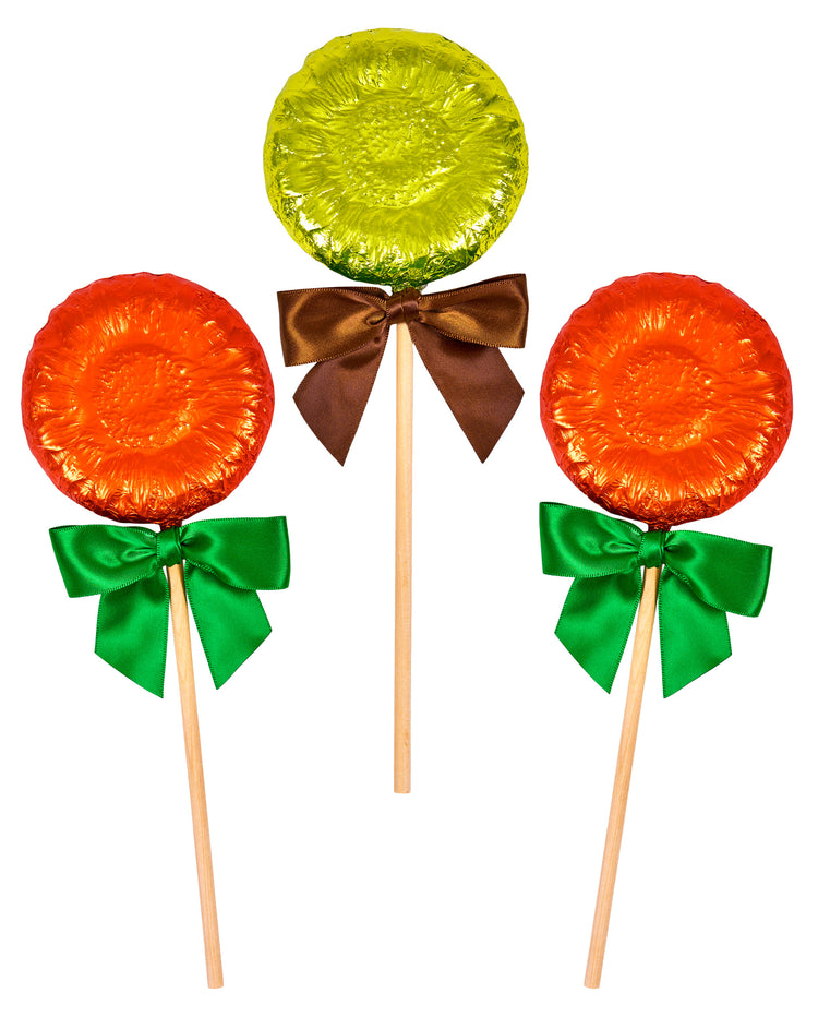 Solid Milk Chocolate Sunflower Pop Bundle of 3