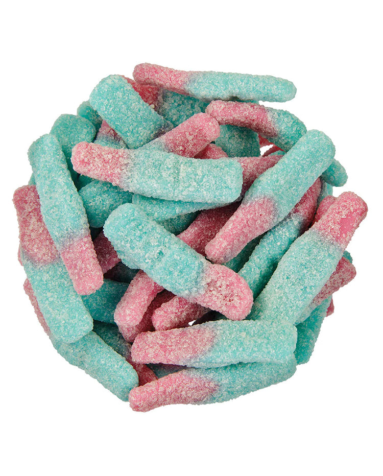 Sour Bubble Gum-Flavored Gummy Bottles Bulk Bag